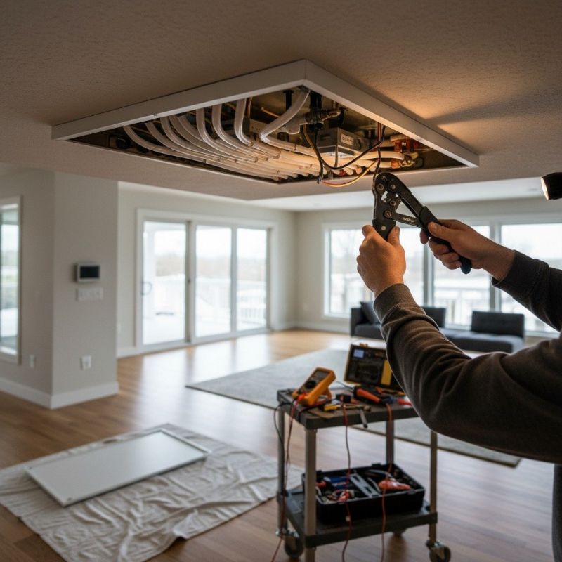 Panel Heating Installation detail