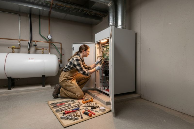 Propane Boiler Repair detail