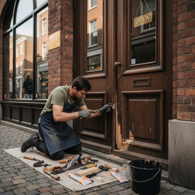 Exterior Door Staining