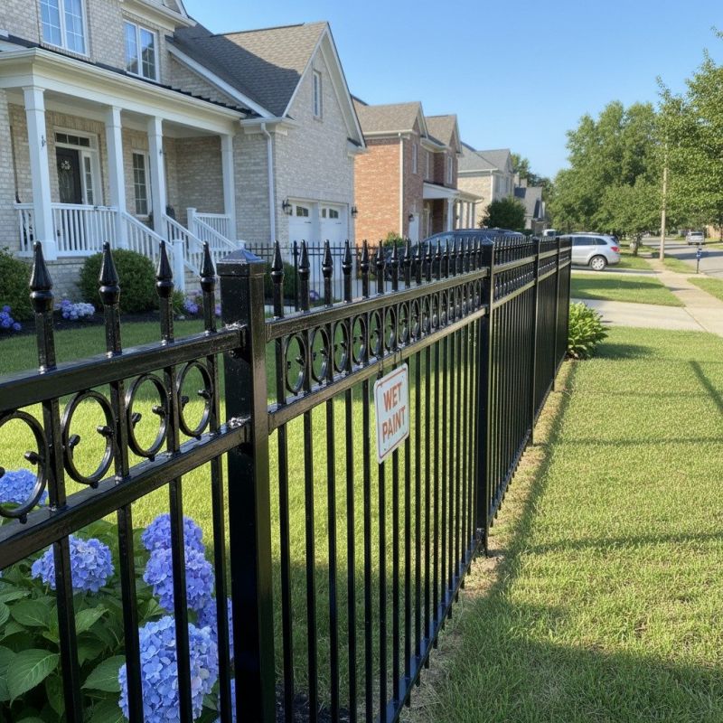 Metal Fence Painting